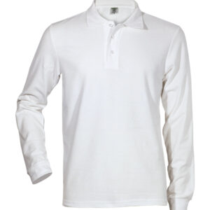 Ανδρικό Polo μακρυμάνικο WHITE